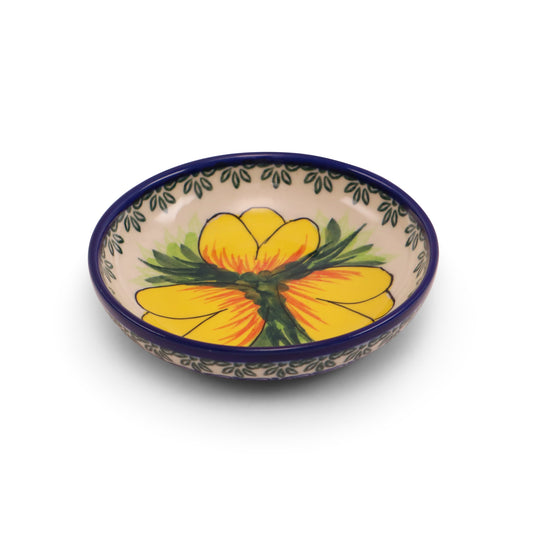 4.5"x1.5" Shallow Bowl.Pattern: Tulip Time
