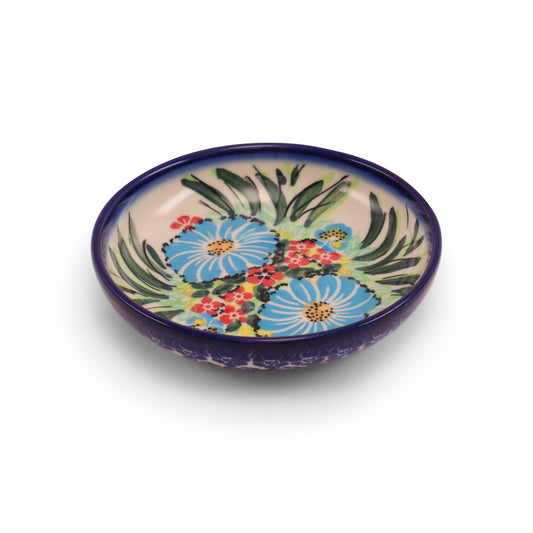 4.5"x1.5" Shallow Bowl.Pattern: Fireworks