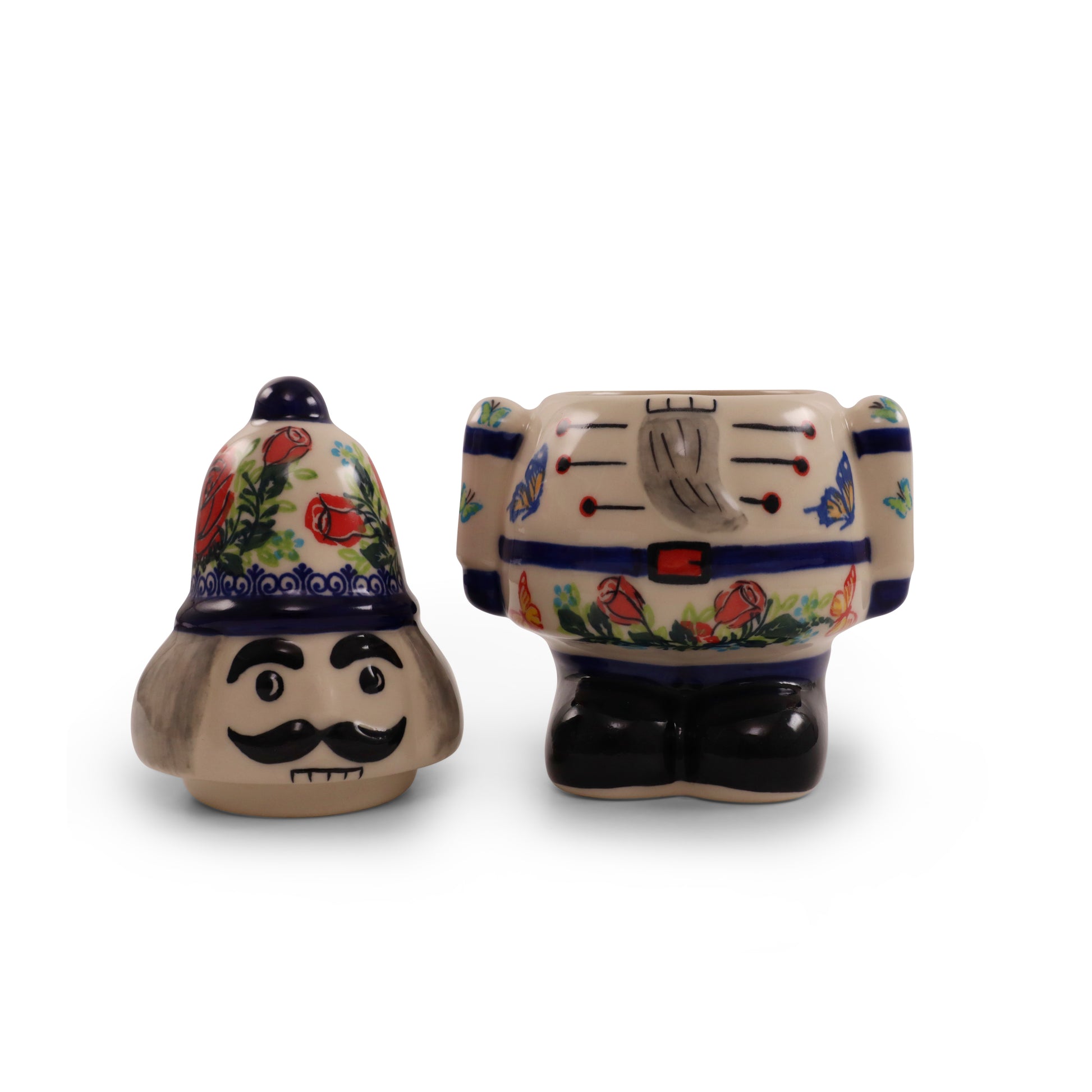 8.5"x5.5" Nutcracker Container.Pattern: Rose Garden