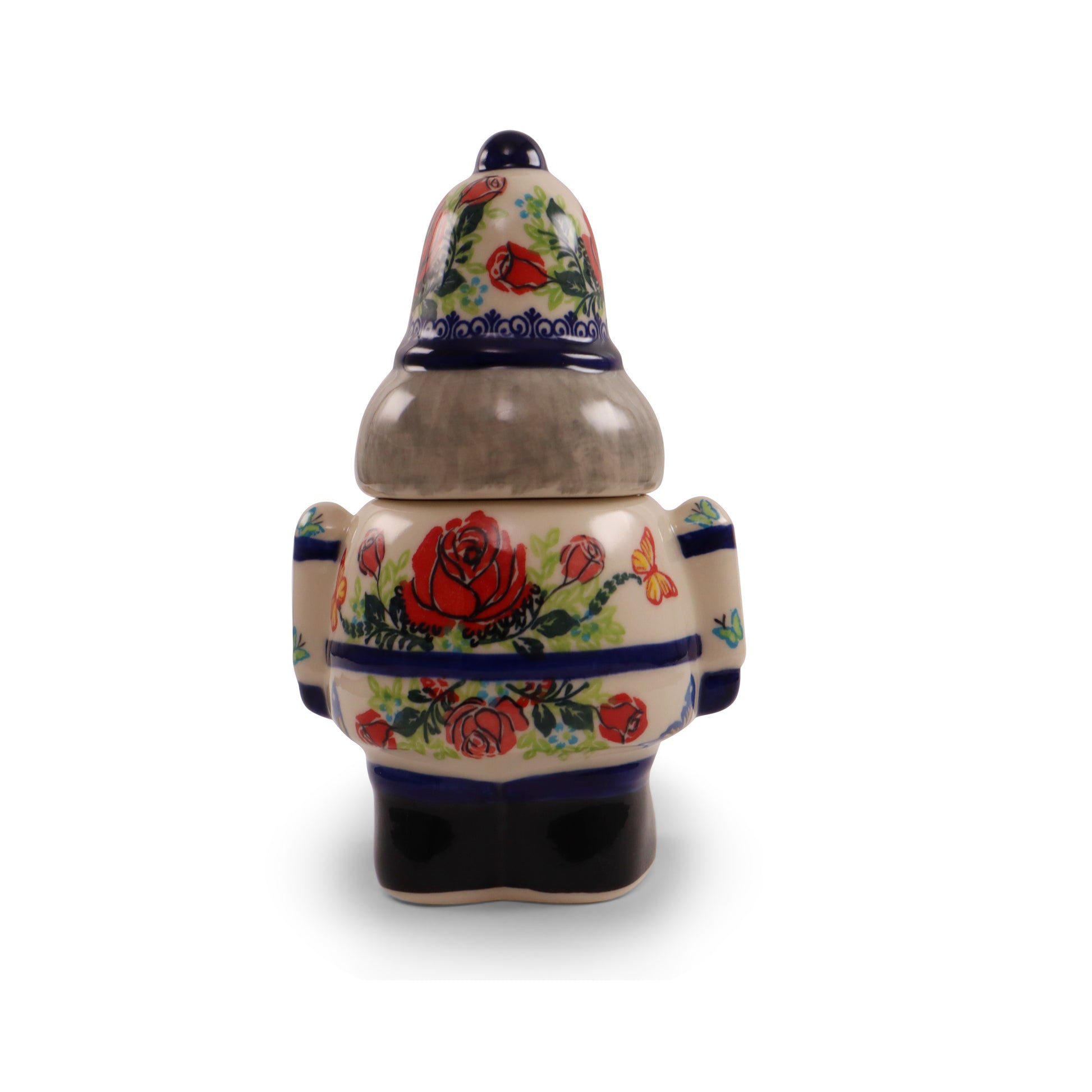 8.5"x5.5" Nutcracker Container.Pattern: Rose Garden