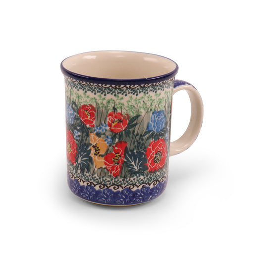 14oz Straight Mug.Pattern: Garden of Wonder