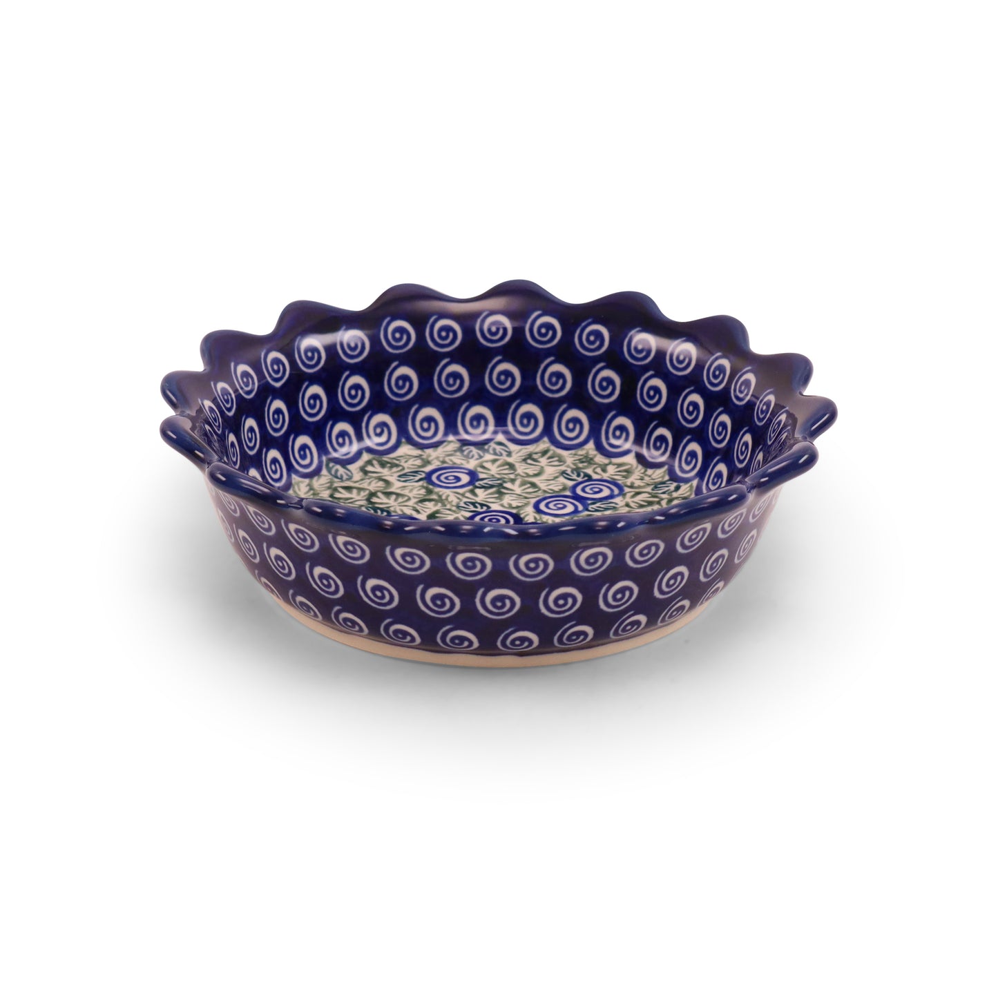 6"x2" Wavy Bowl. Pattern: Swirls