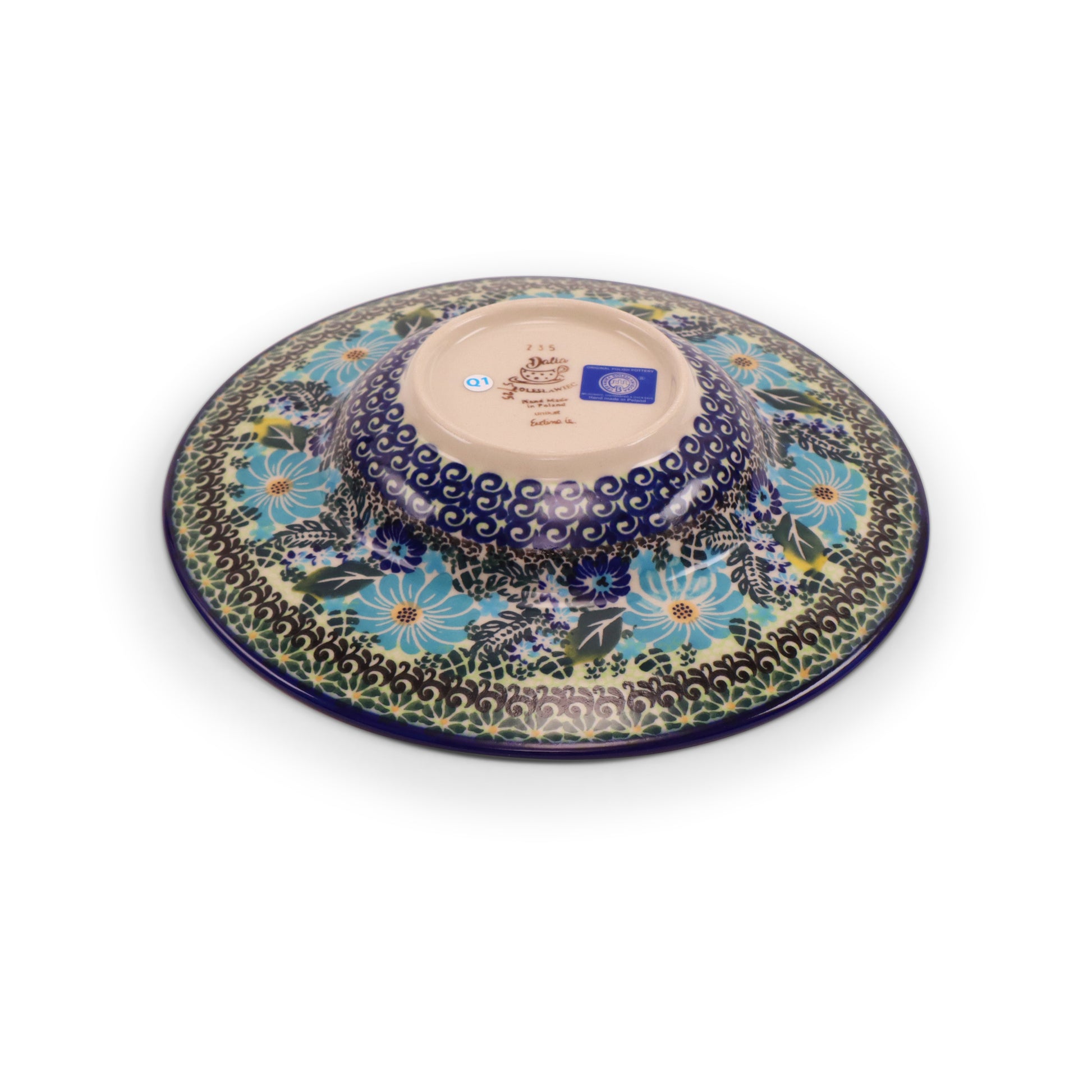 10.5" Pasta Bowl.Pattern: Cornflower Craze