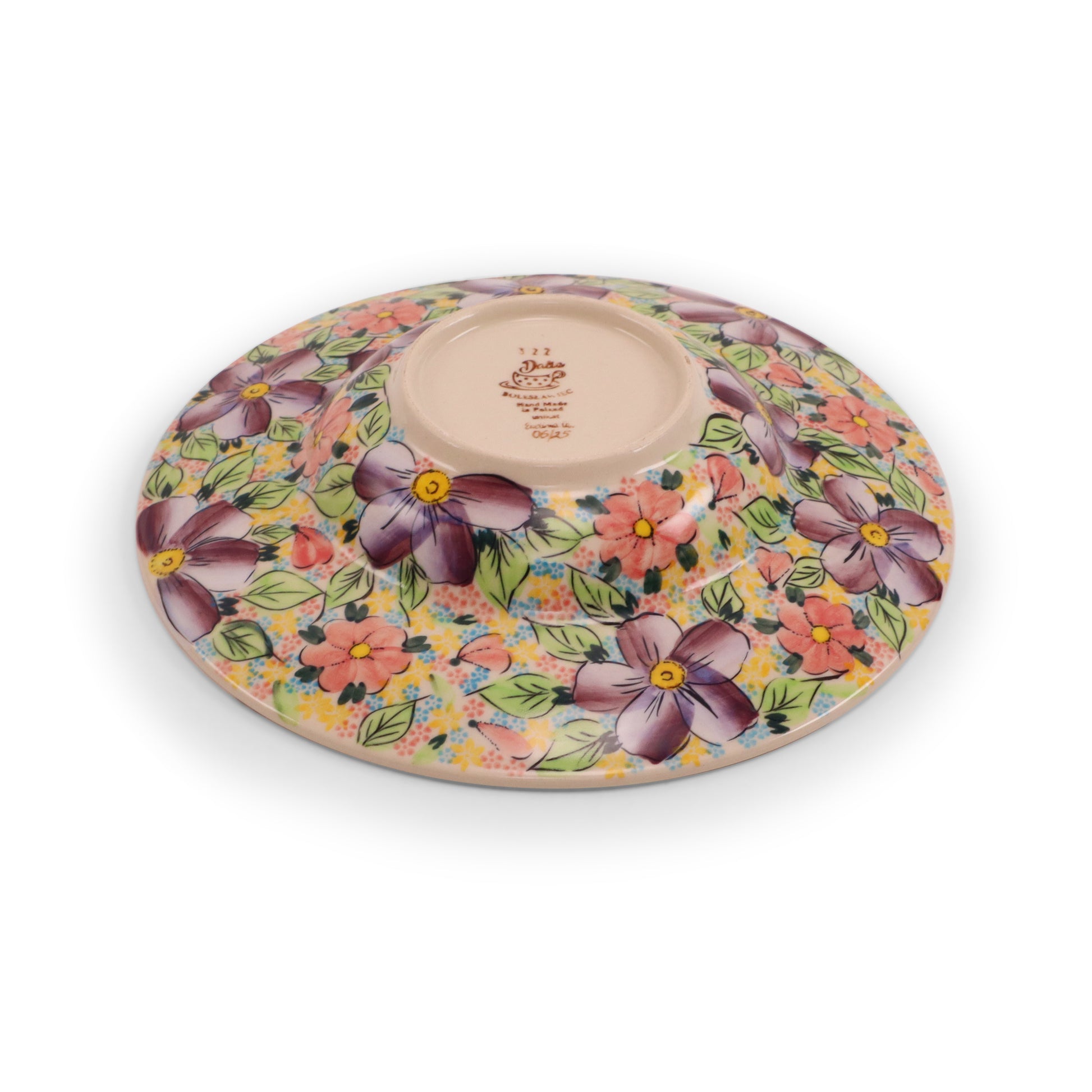 10.5" Pasta Bowl.Pattern: Peach Cozy