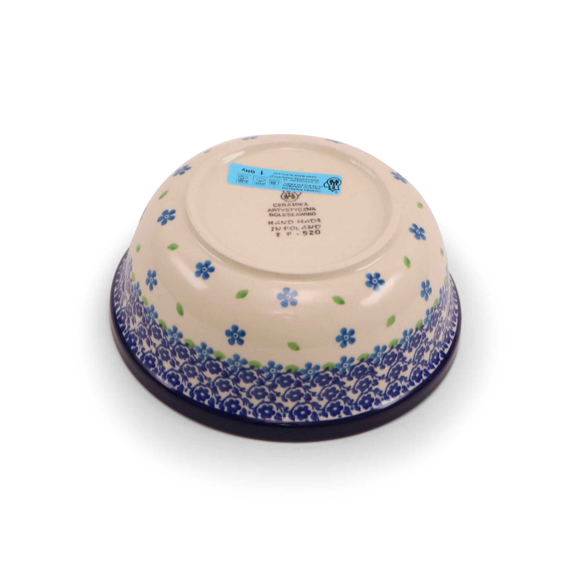 6" Round Ridge Bowl.Pattern: Bird Chatter