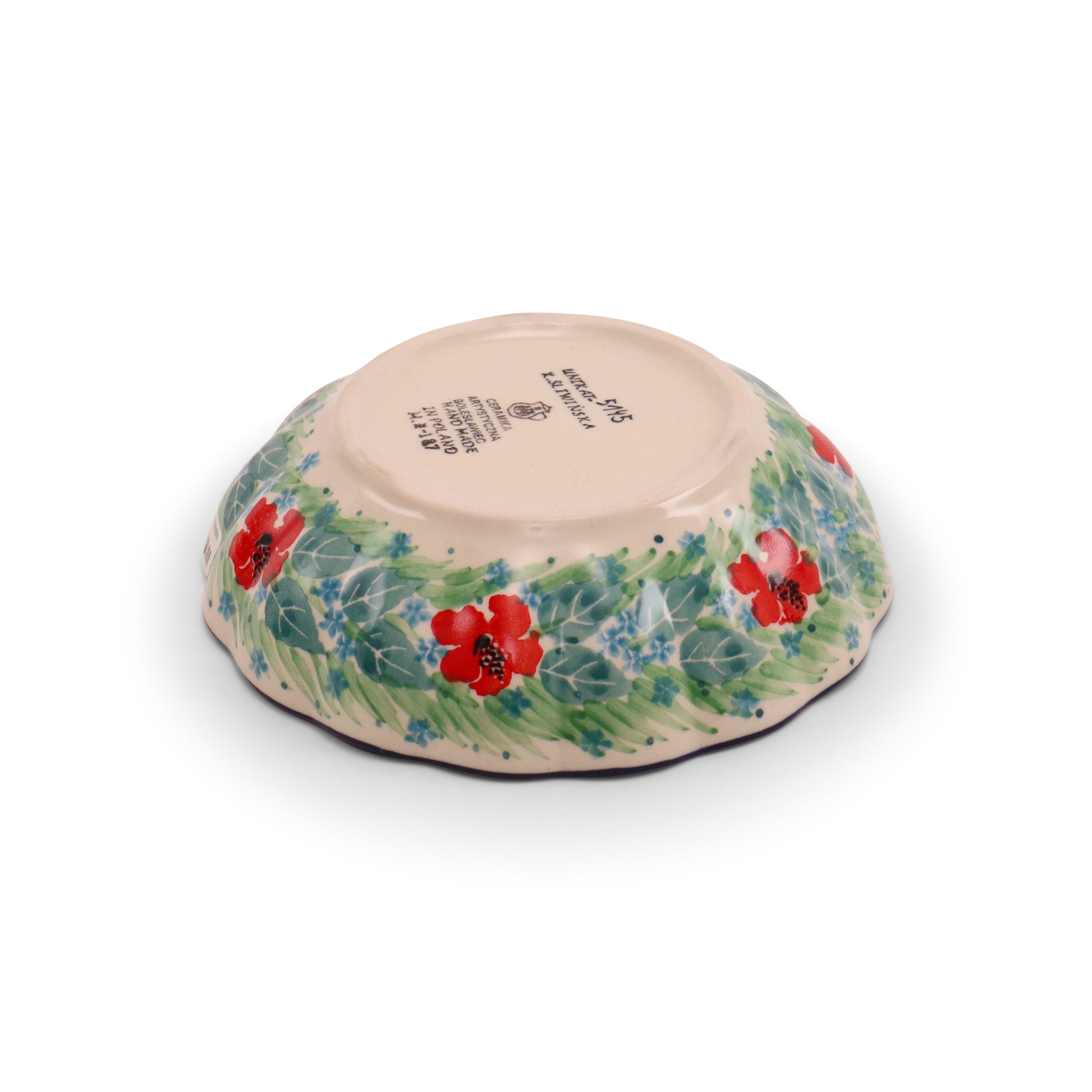 6"x2" Wavy Bowl.Pattern: Feeling Peachy