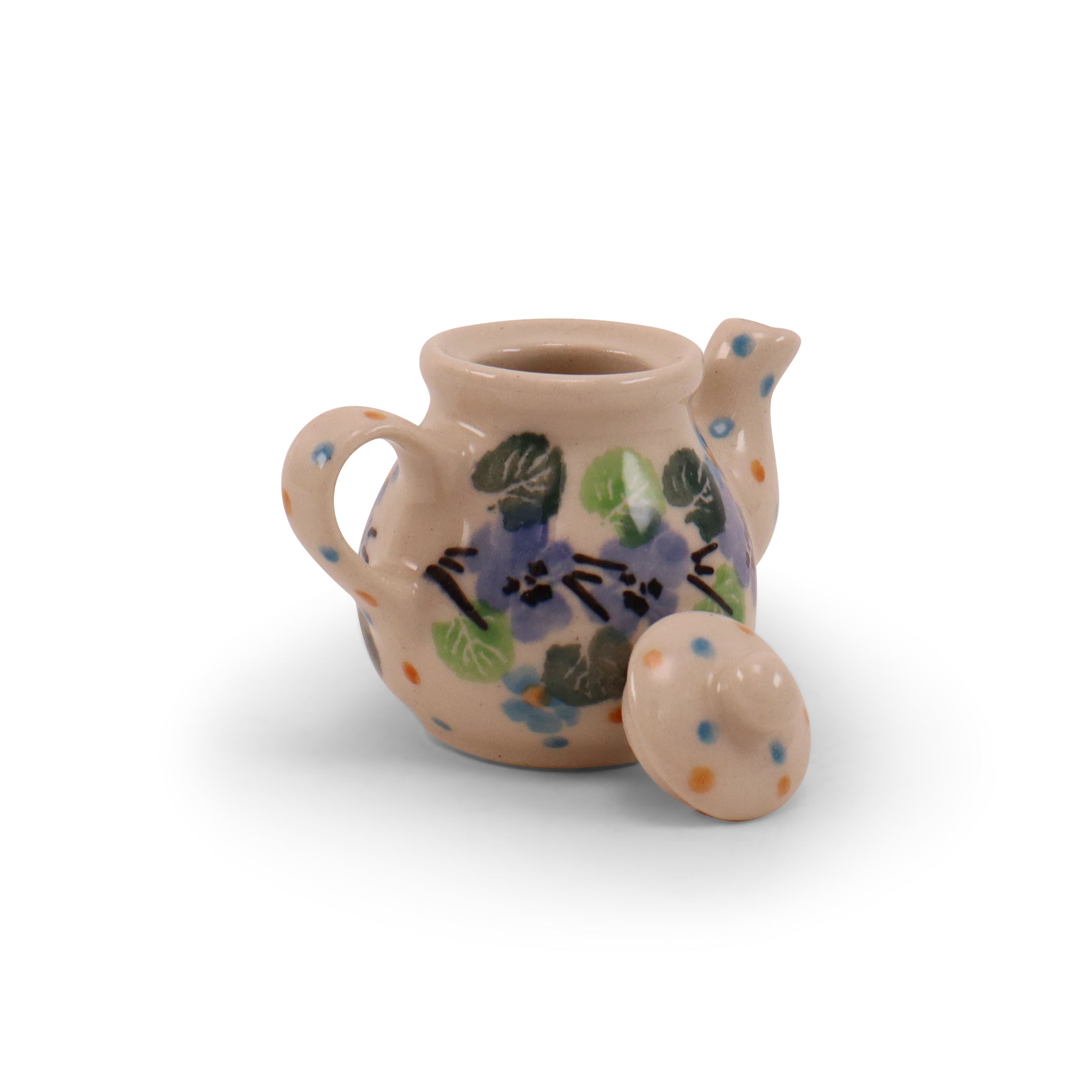 Mini Decorative Teapot. Pattern: Classic Blooms