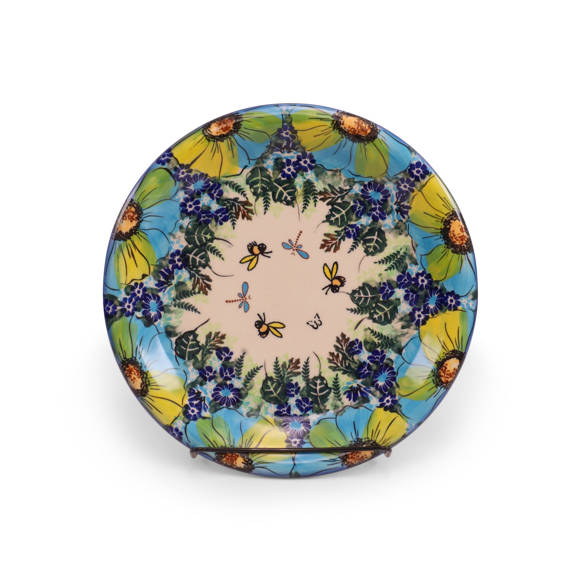 10.5" Dinner Plate.Pattern: Buzzing Blooms