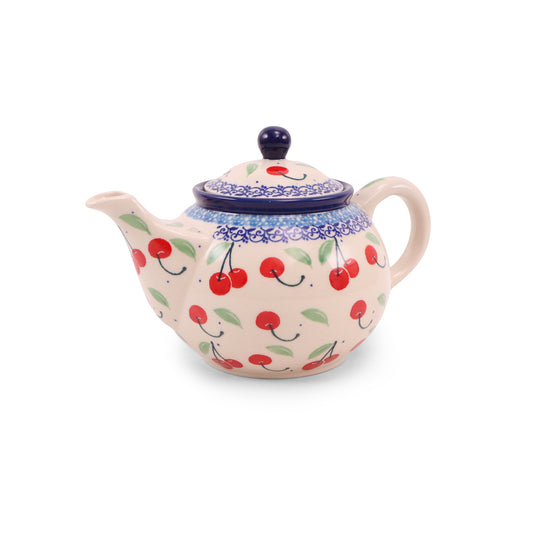 28oz Teapot. Pattern: Cherries Jubilee