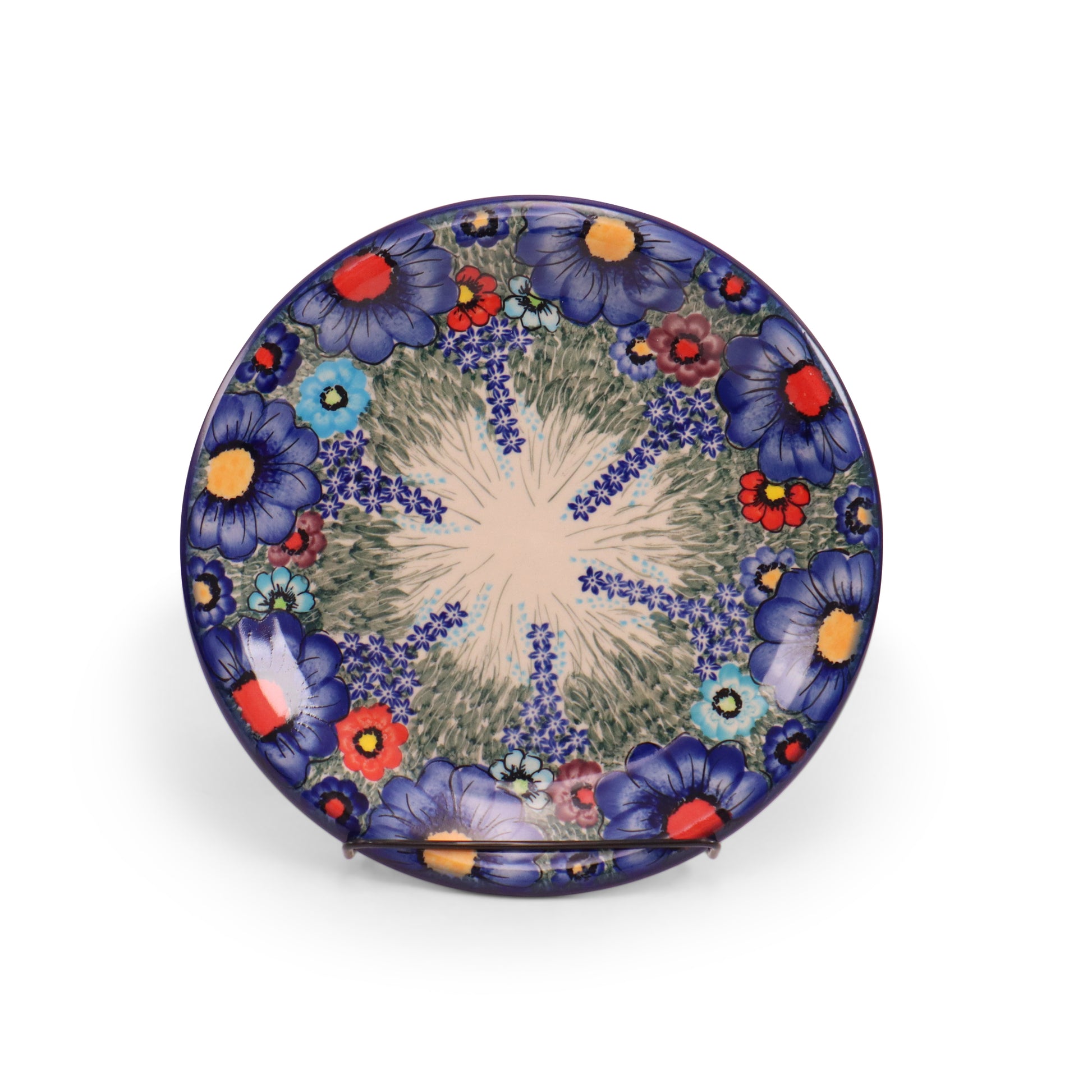 10.5" Dinner Plate 2Q.Pattern: Blooms in Blue