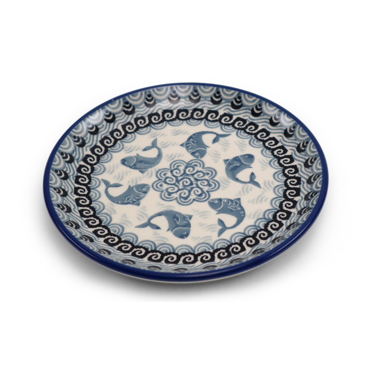 6" Bread Plate .Pattern: Catfish