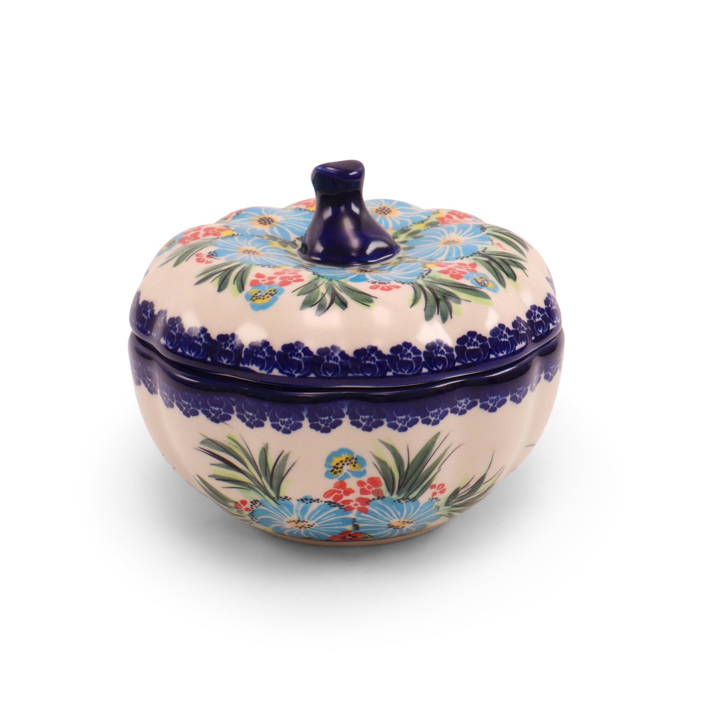 6"x3" Pumpkin Container 2Q.Pattern: Fireworks