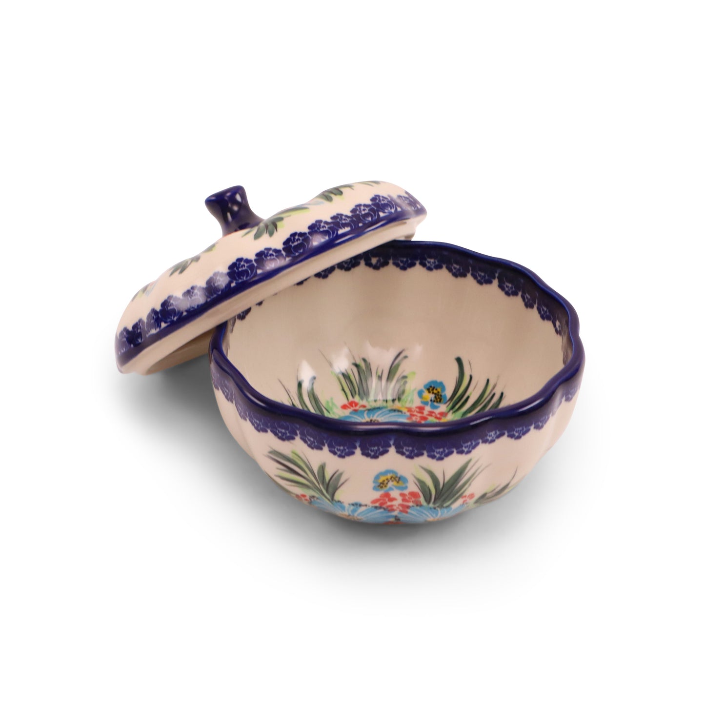 6"x3" Pumpkin Container 2Q.Pattern: Fireworks