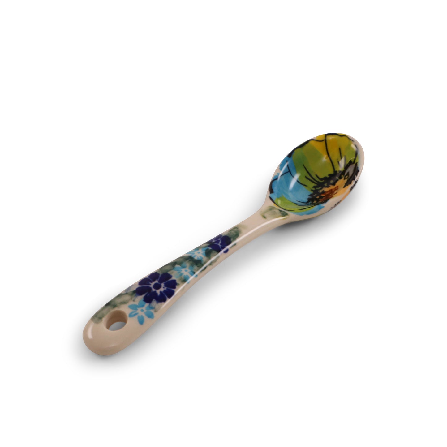 6" Spoon.Pattern: Buzzing Blooms