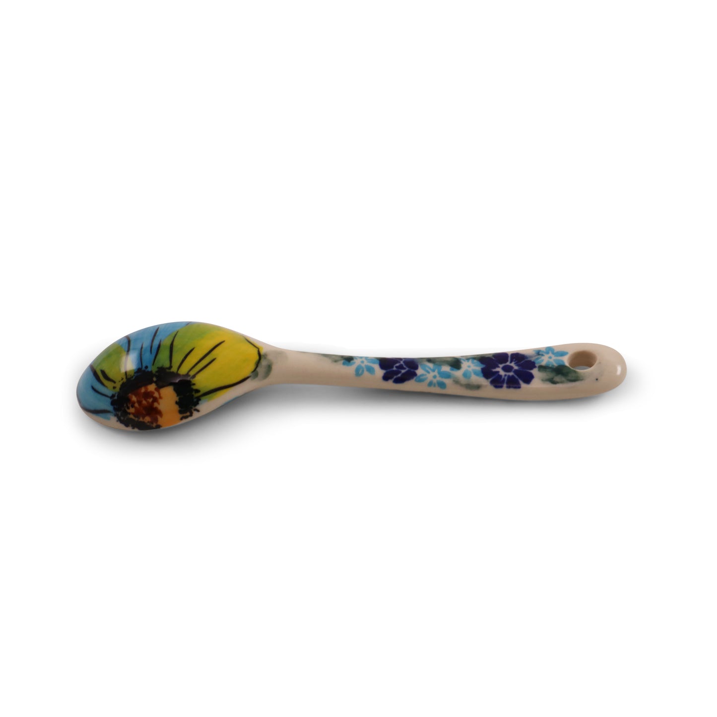 6" Spoon.Pattern: Buzzing Blooms