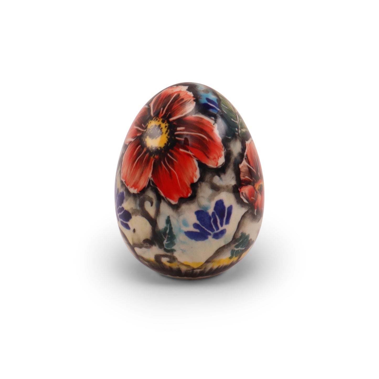 4" Medium Ceramic Egg. Pattern: LE H