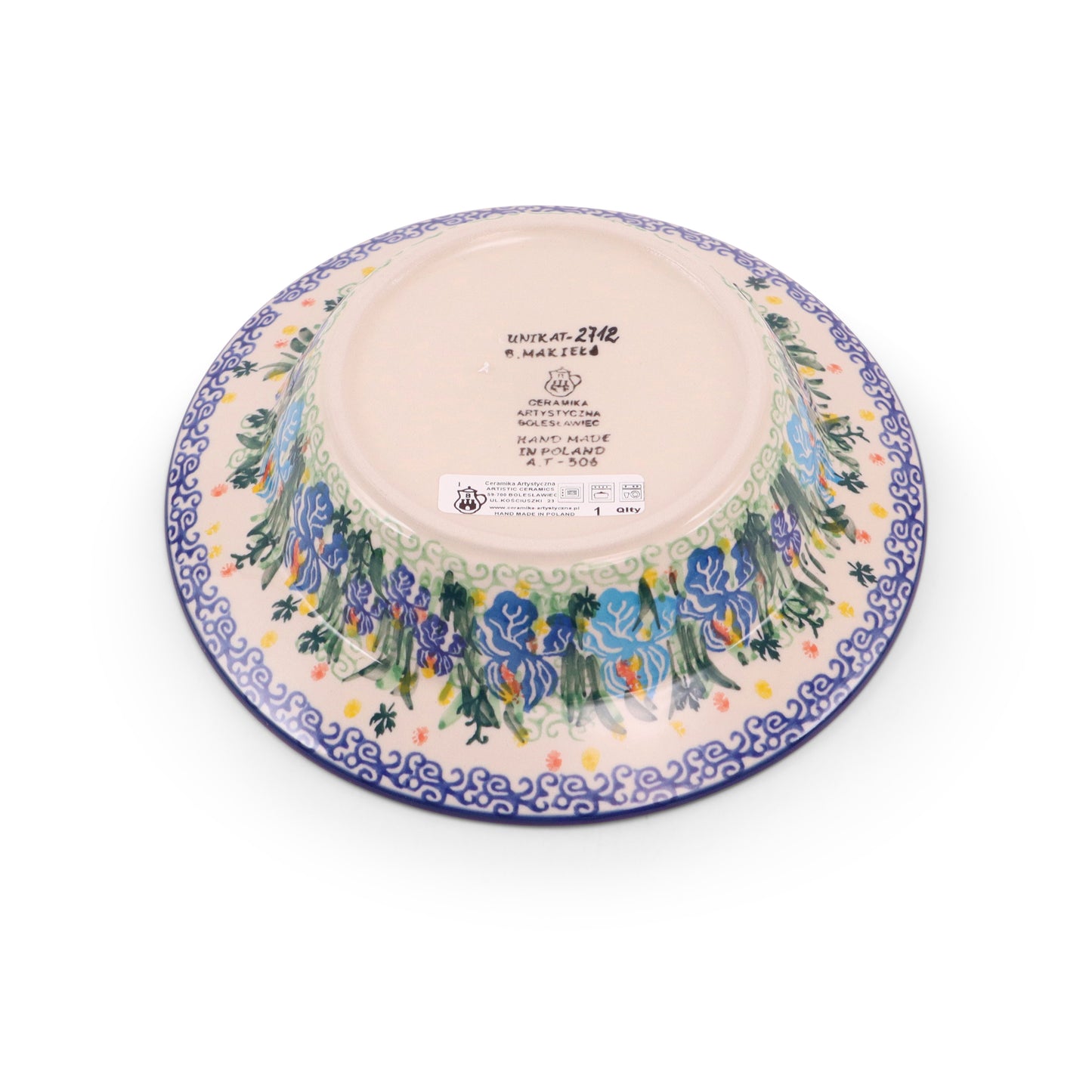 8" Soup Plate. Pattern: Floral Array