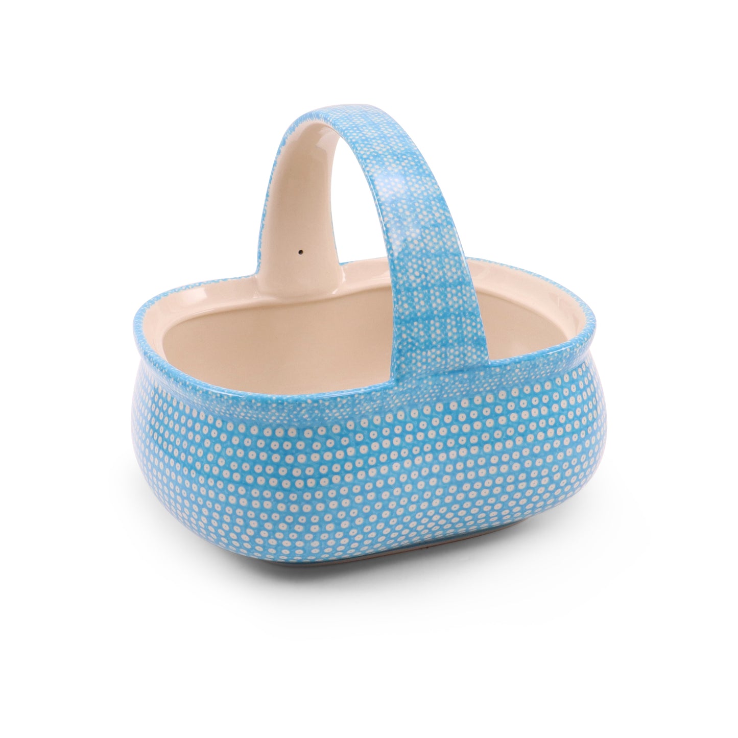 10"x9"x10" Basket. Pattern: Aqua