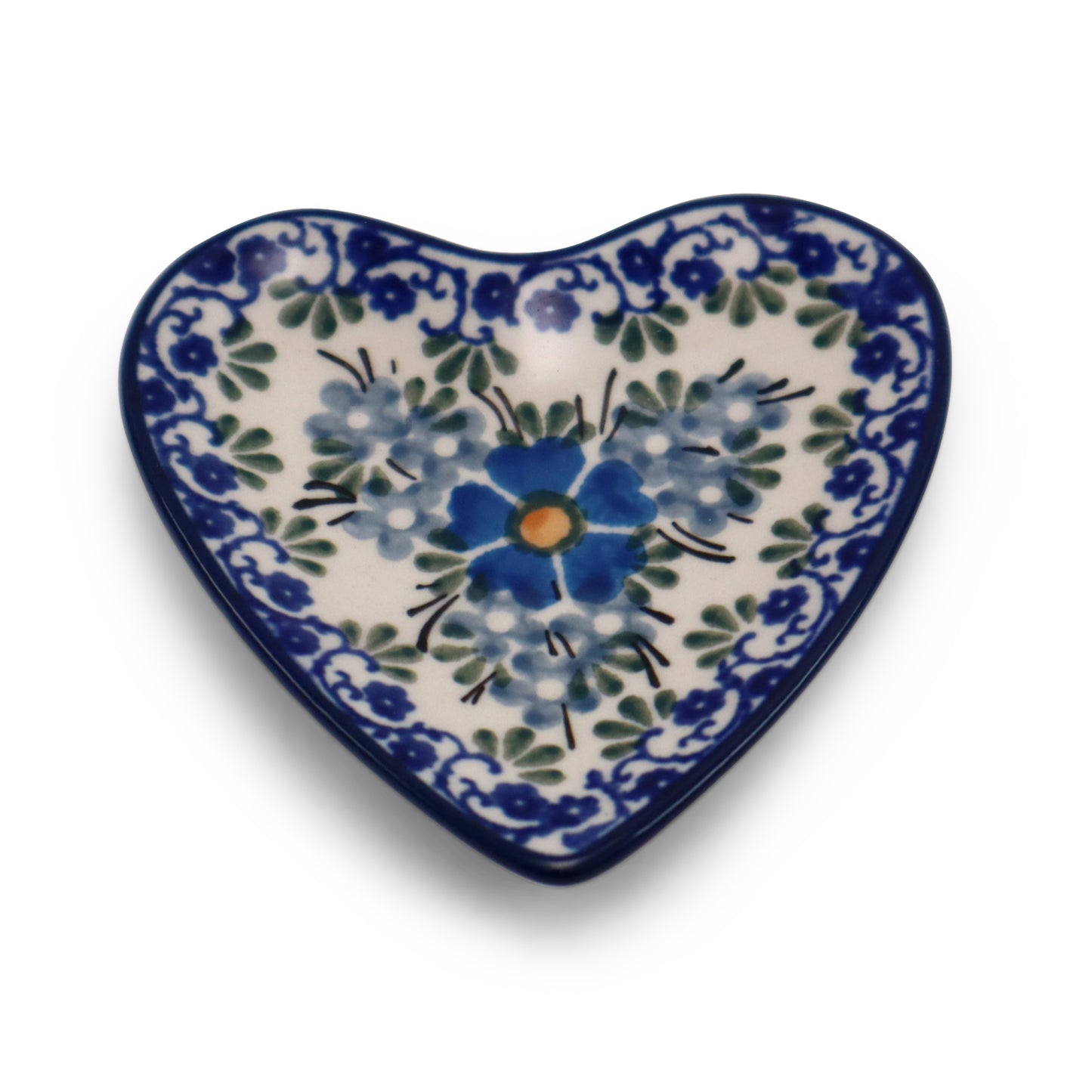 3.5"x3.5" Heart Plate.Pattern: Love