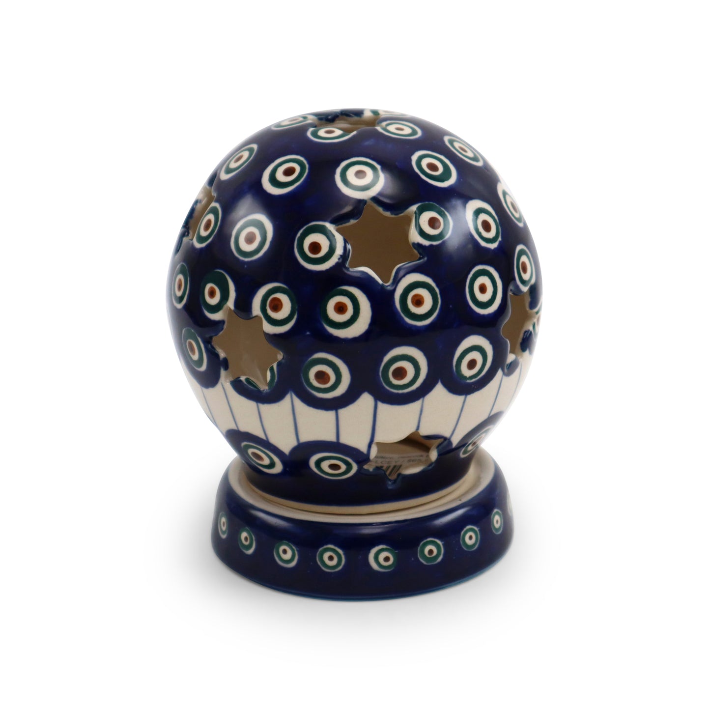 4"x5" Luminary Globe.Pattern: Peacock Eye