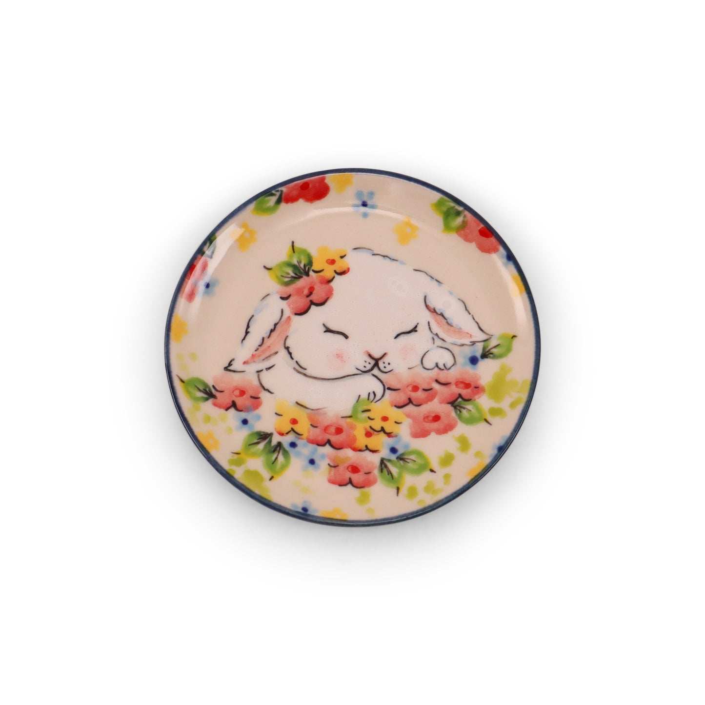 3.5" Coaster. Pattern: Peachy