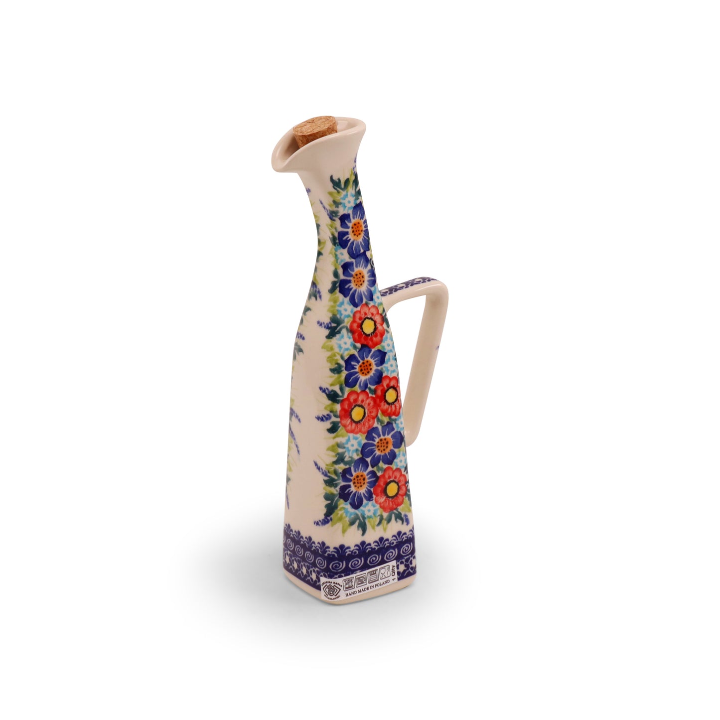 10oz Bottle with Handle.Pattern: Summer Crown