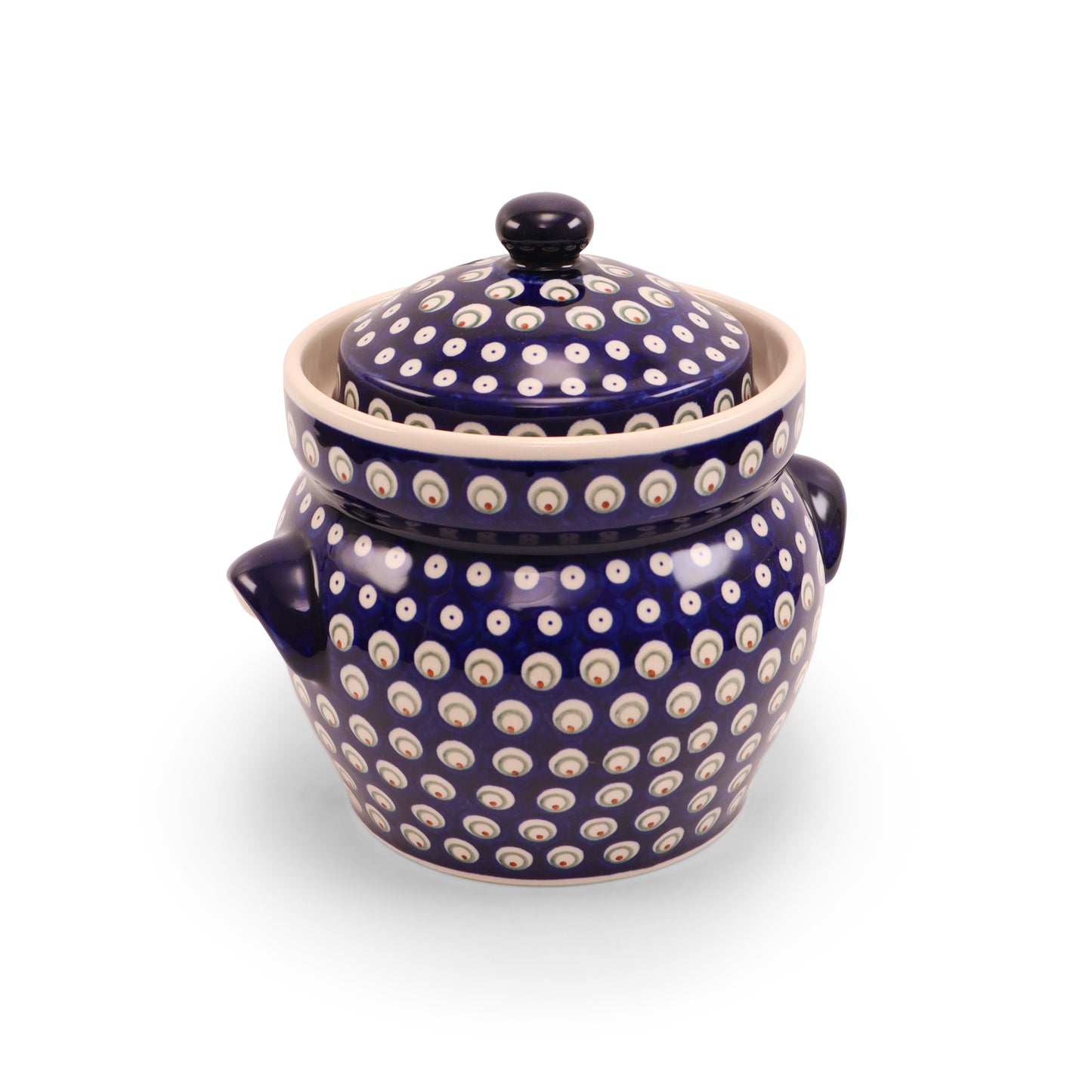 3L Hermetic Covered Jar. Pattern: Private Eyes