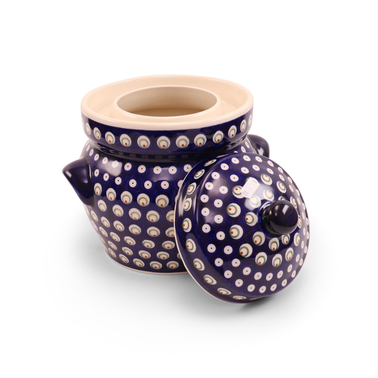 3L Hermetic Covered Jar. Pattern: Private Eyes