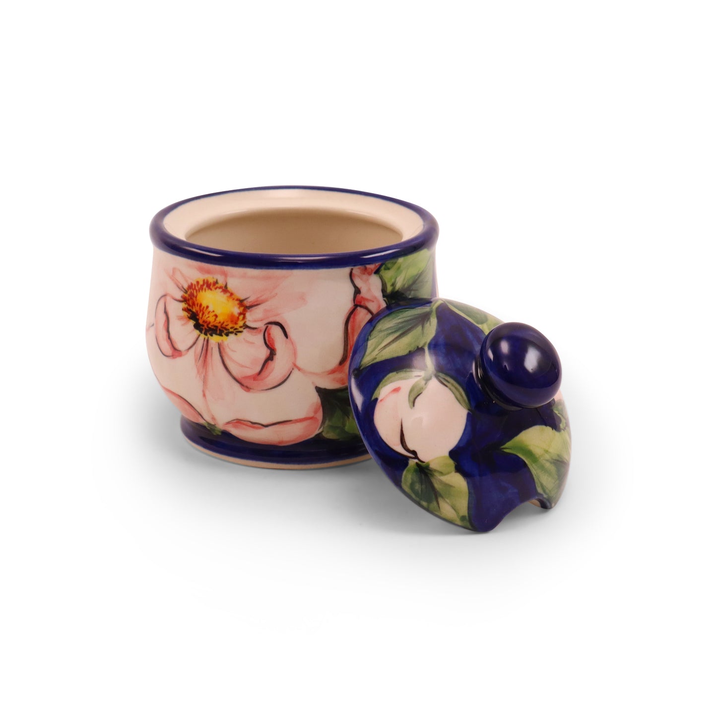 8oz Sugar Bowl. Pattern: Summer Night