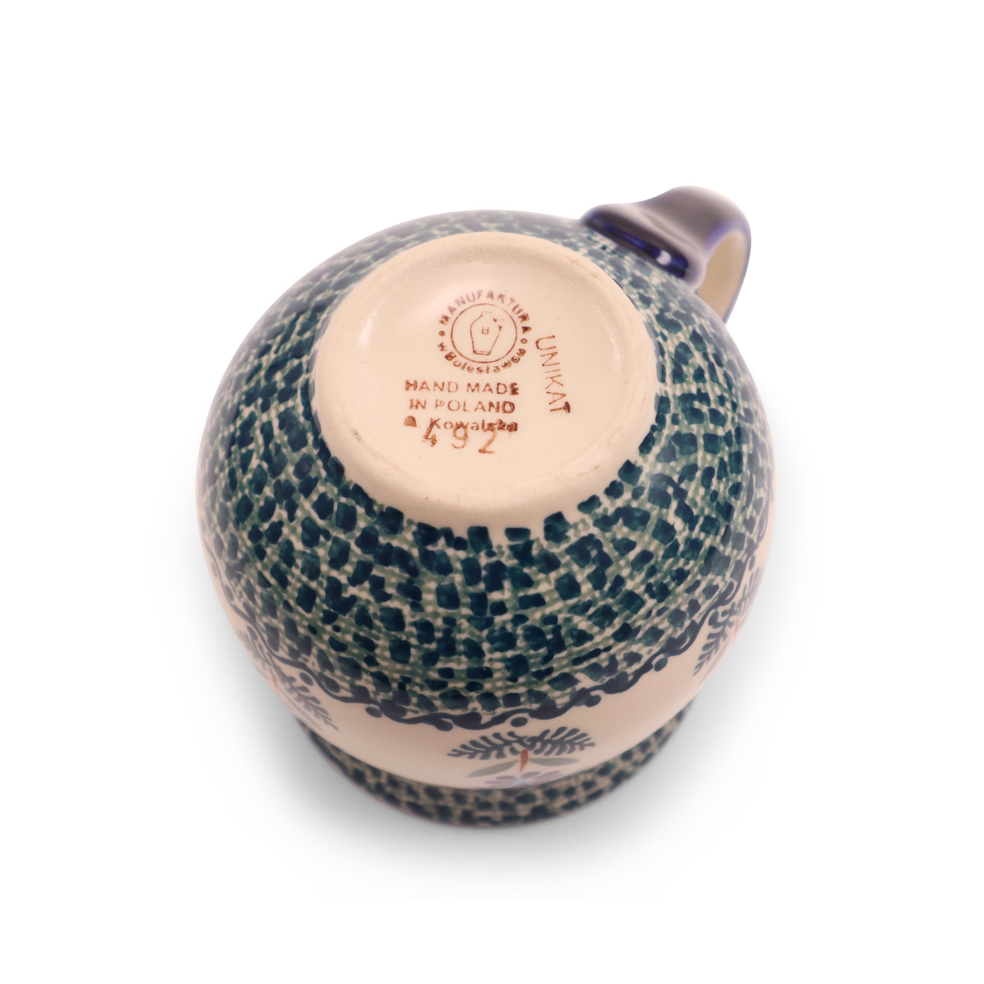 12oz Belly Mug. Pattern: Bloom Tower