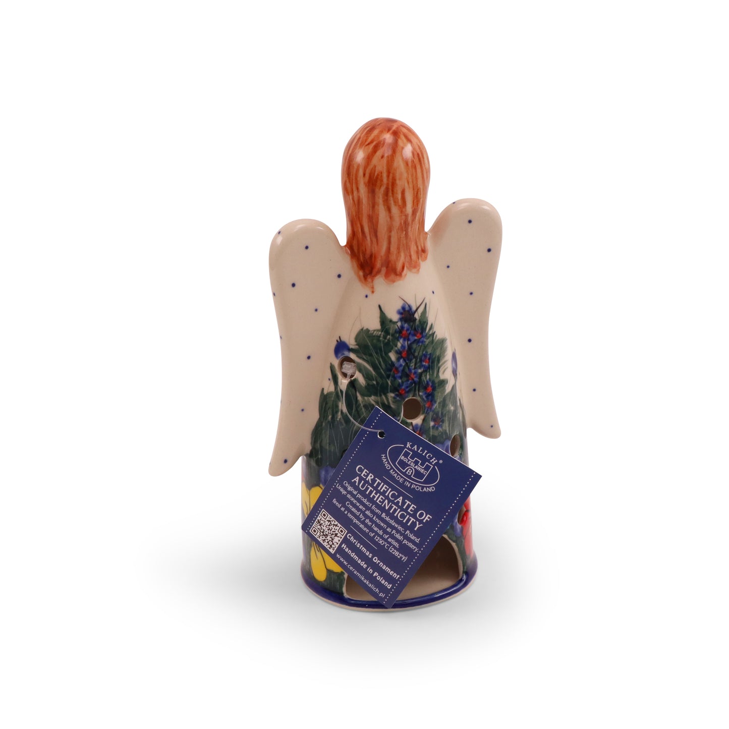 8"x4" Angel Luminary, Pattern: Bright Bouquet A