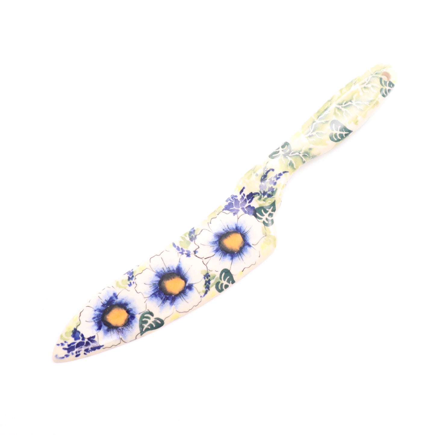 9" Knife. Pattern: Art Cobalt w/Orange