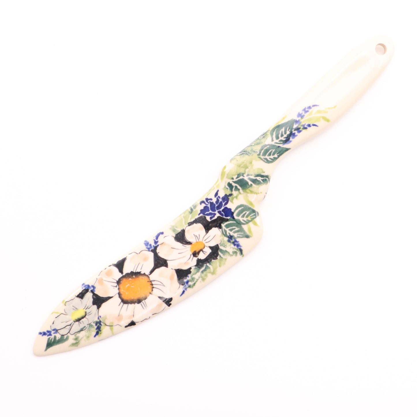 9" Knife. Pattern: Art White Flowers