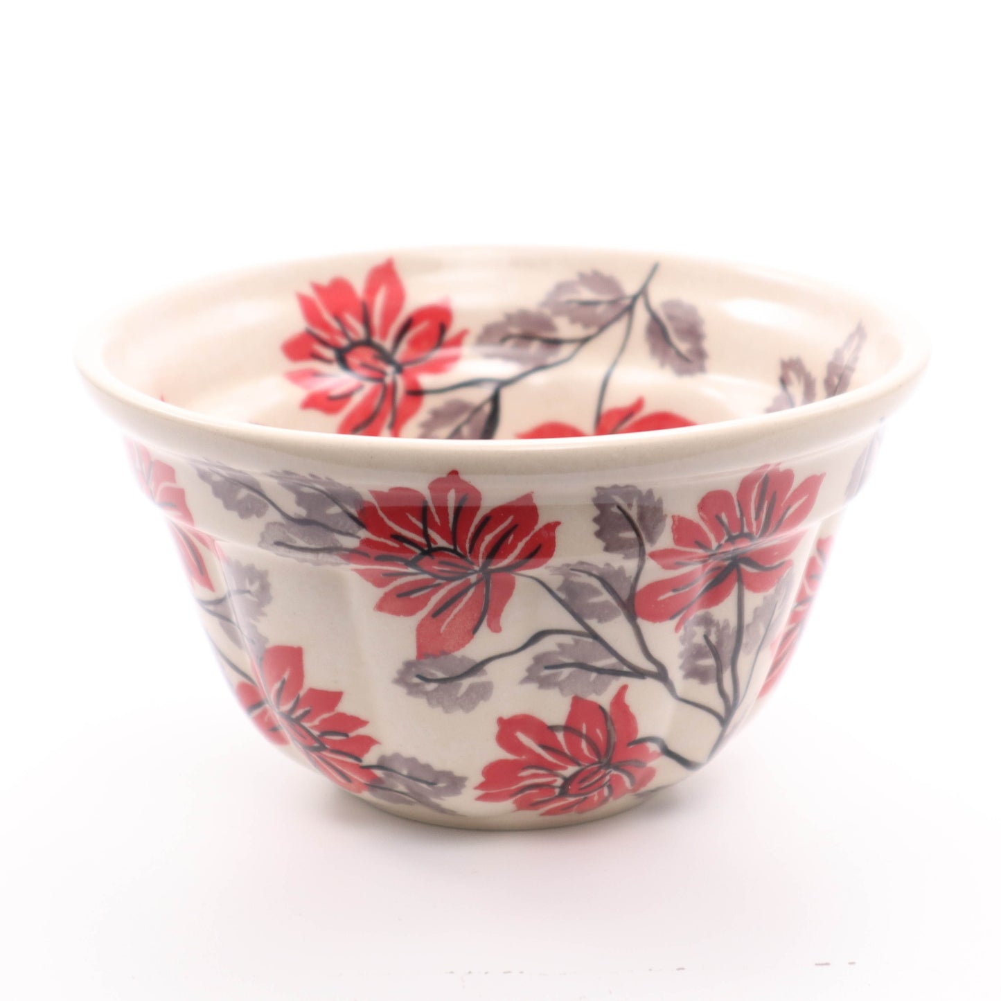 5"x3" Jello Mold. Pattern: Modern Red