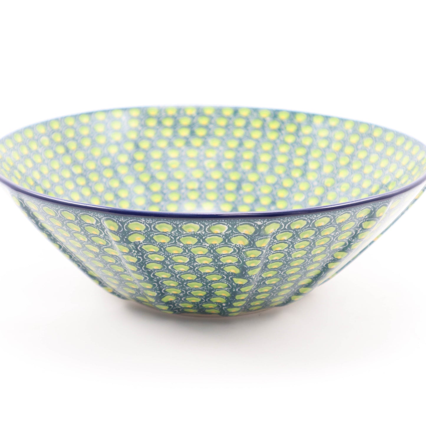 11" Ridge Bowl. Pattern: Limelight