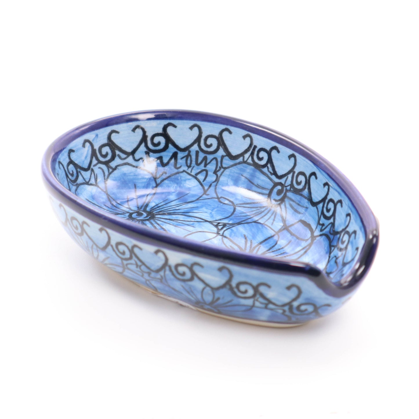 5" X 3" Spoon Rest. Pattern: A2B