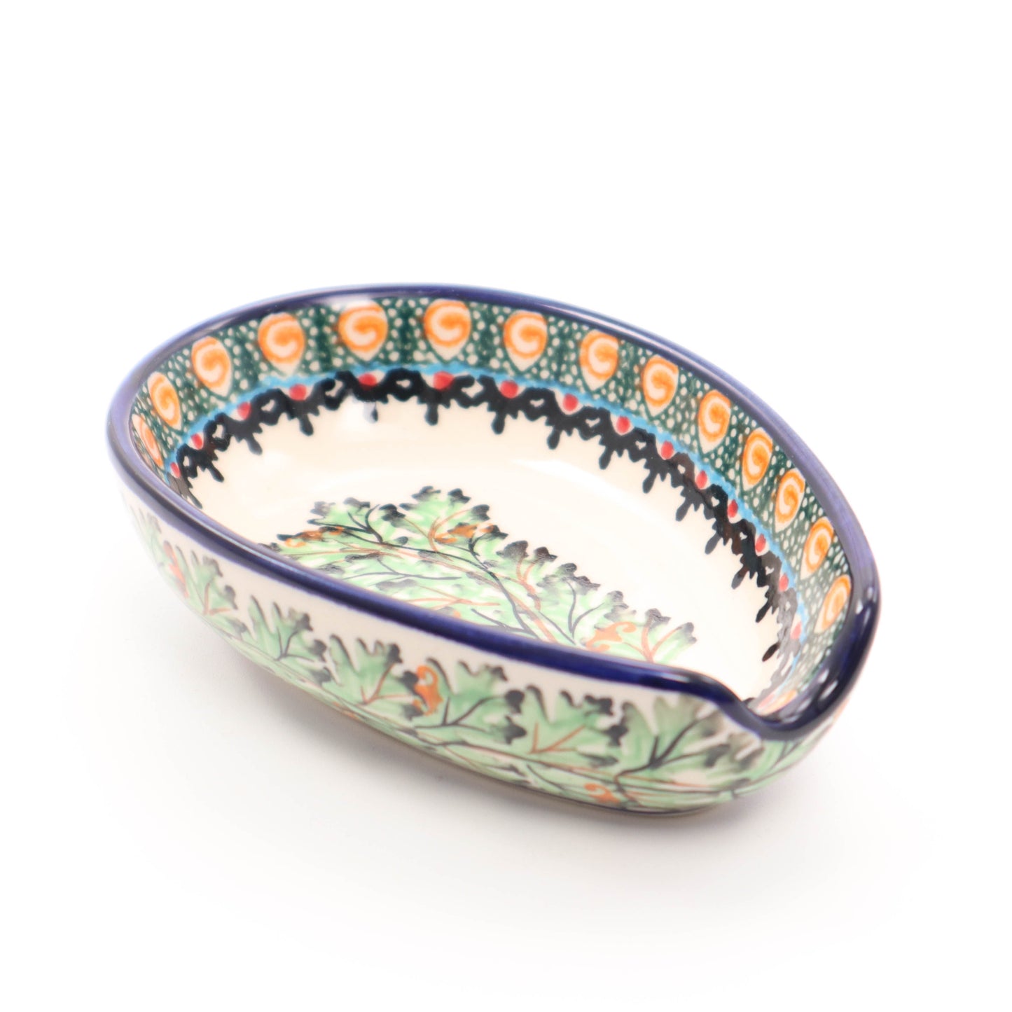 5" X 3" Spoon Rest. Pattern: B77