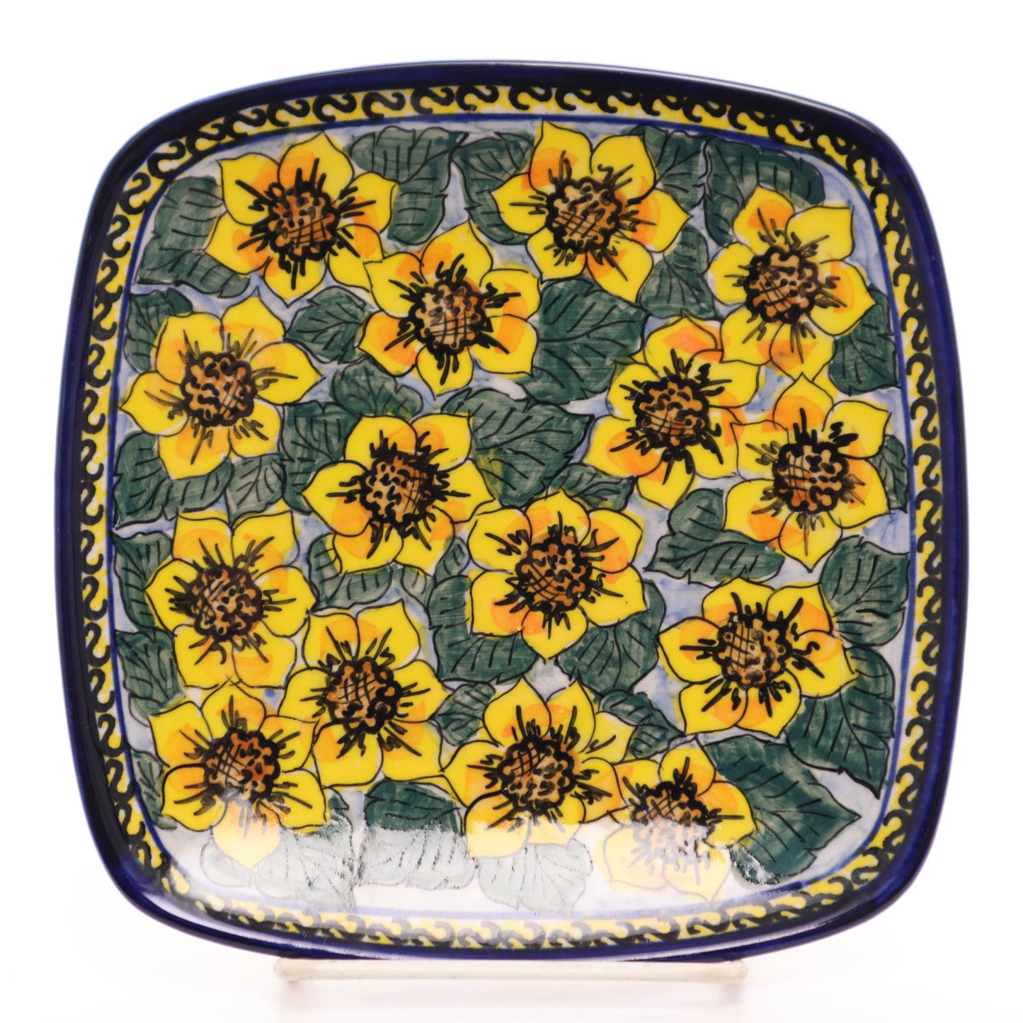 7"x7" Square Plate. Pattern: A8