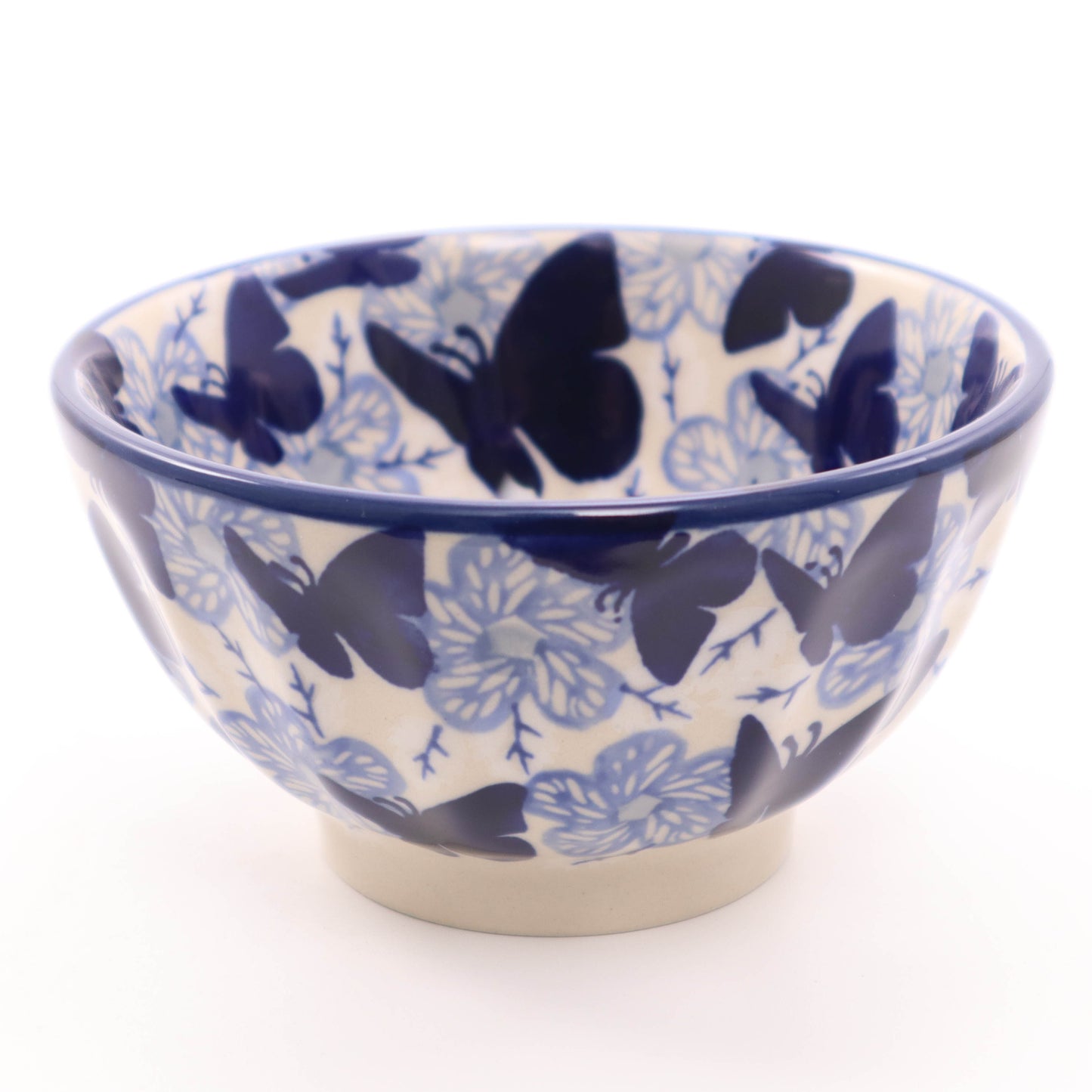 5" Fluted Bowl. Pattern: Butterfly Delight