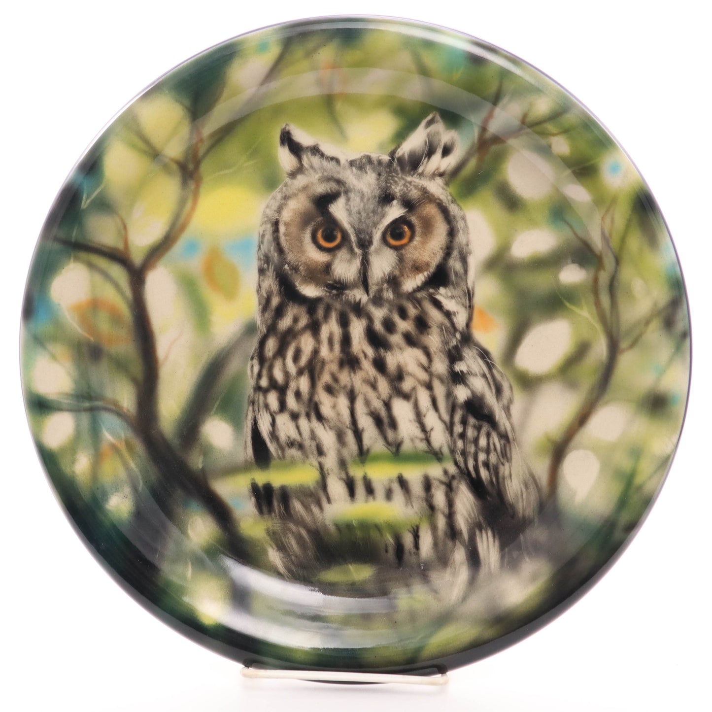 11.5" Masterpiece Plate. Pattern: Owl