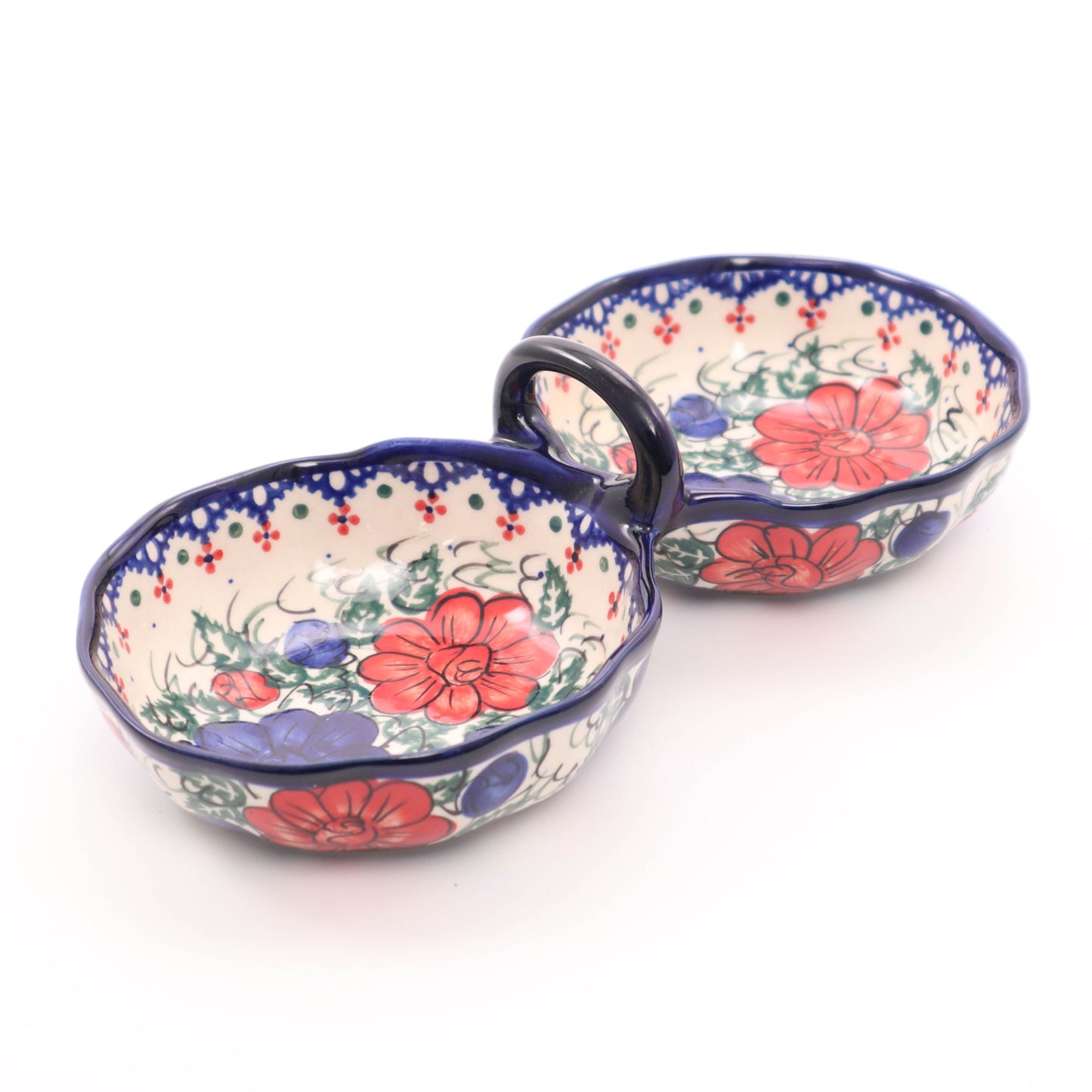 10"x5" Double Salsa Bowls. Pattern: U14