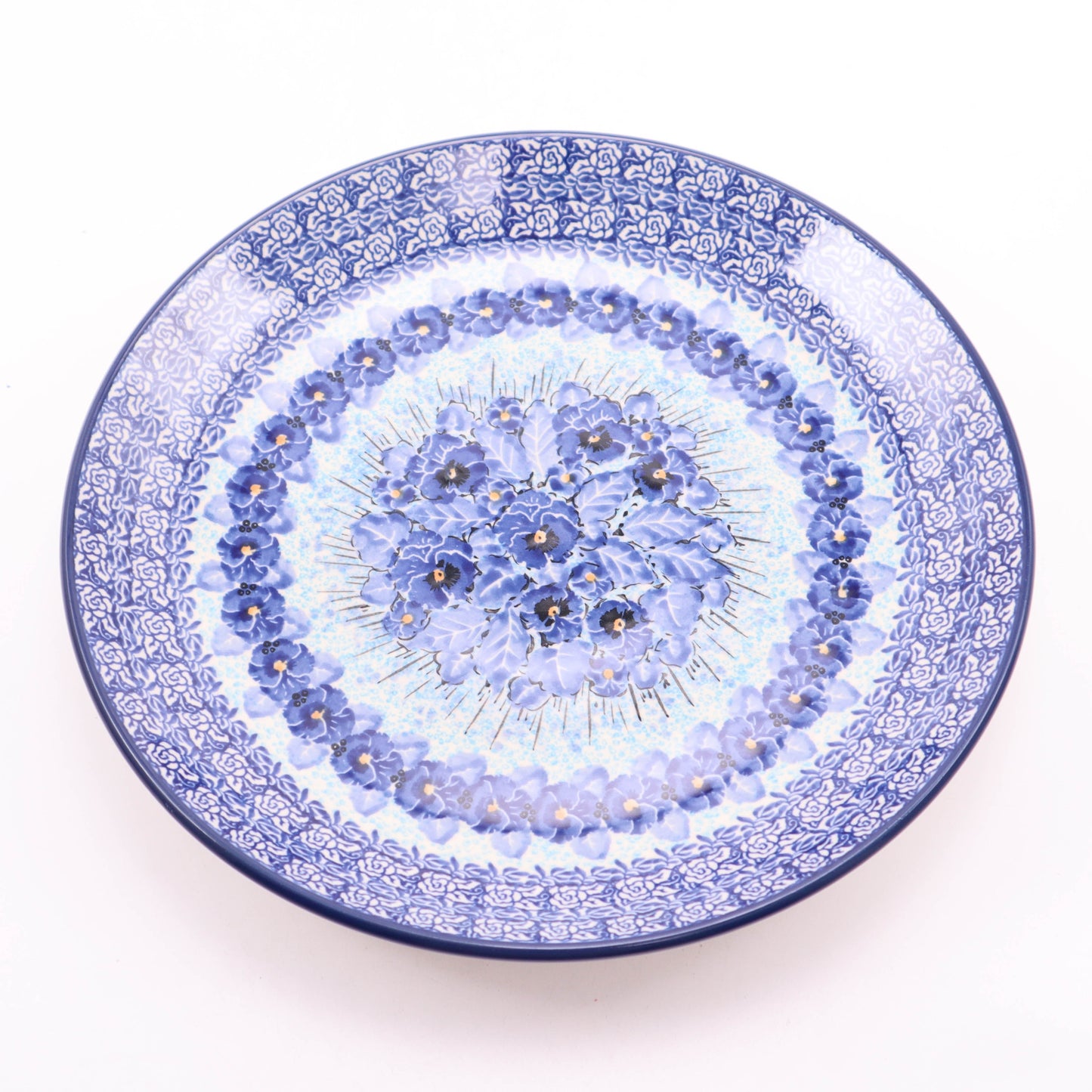 10" Dinner Plate. Pattern: Perfect Pansy