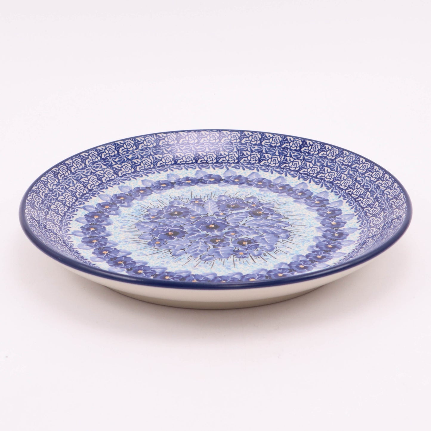 10" Dinner Plate. Pattern: Perfect Pansy