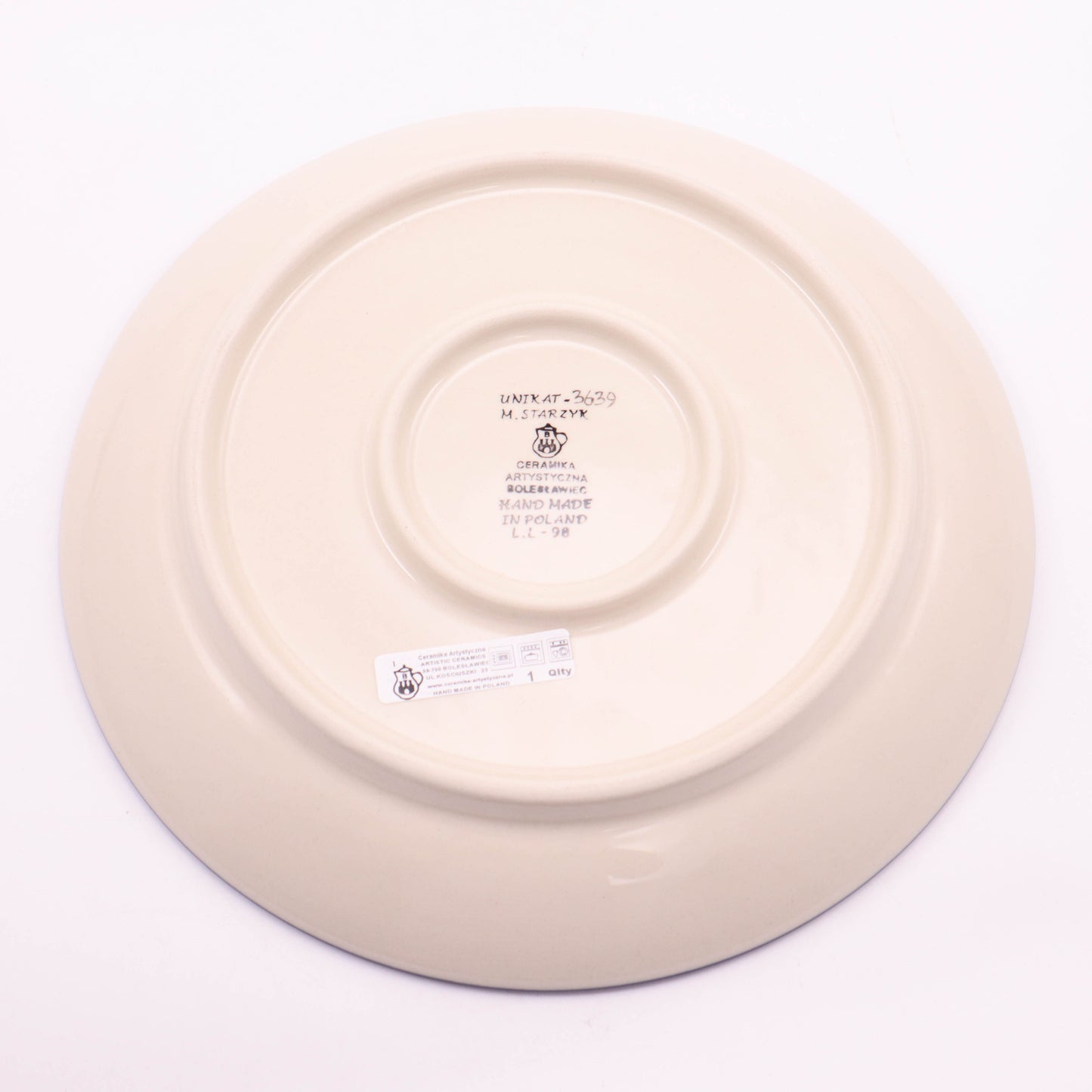 10" Dinner Plate. Pattern: Perfect Pansy