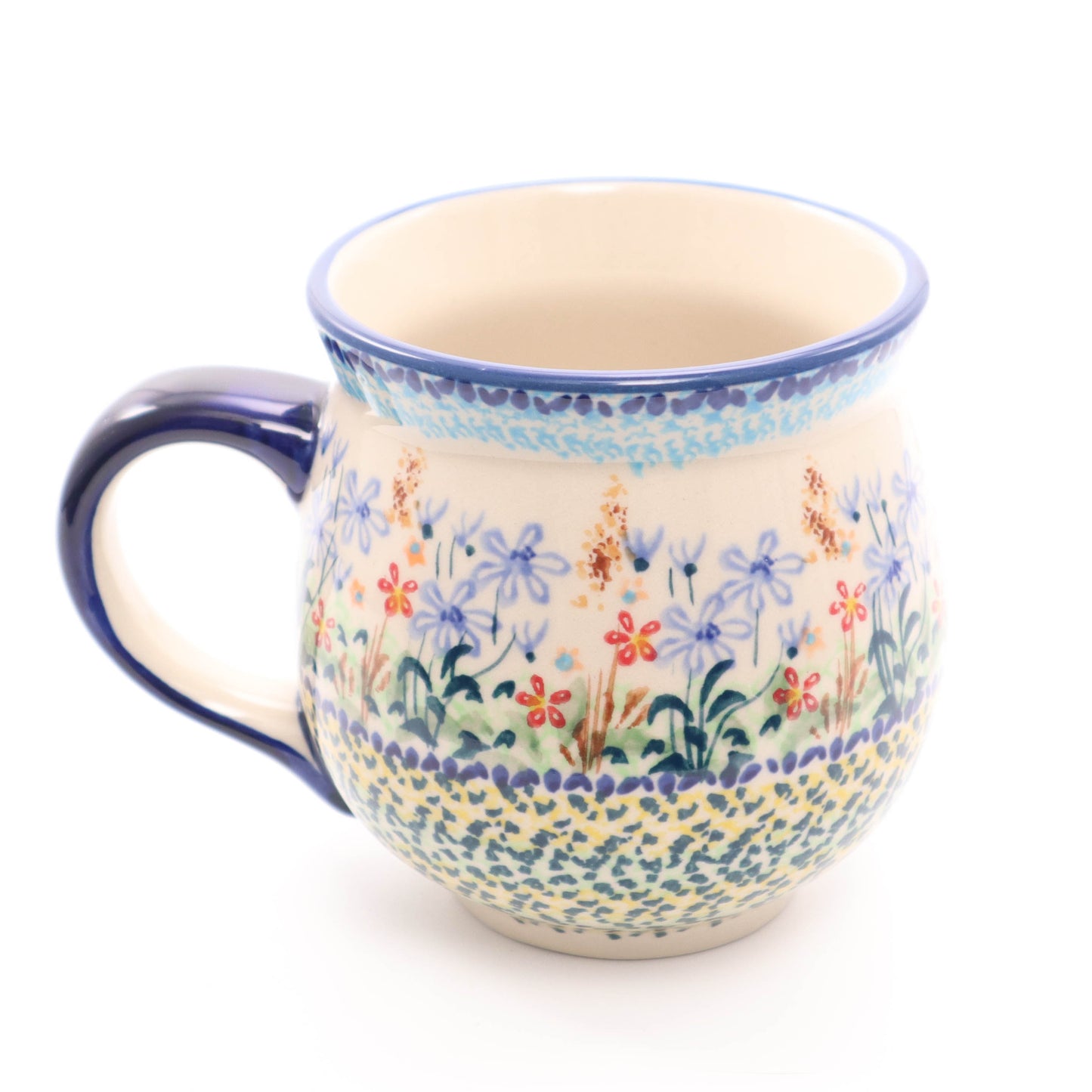 16 oz Belly Mug. Pattern: Floral Harvest