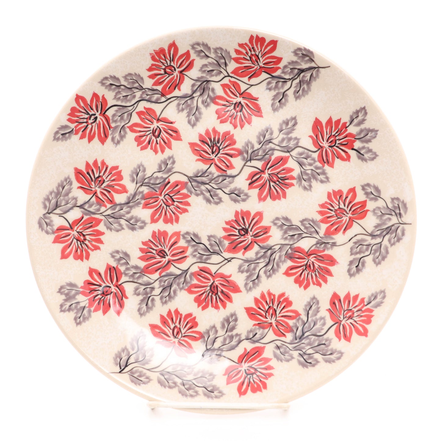 10" Dinner Plate. Pattern: Modern Red