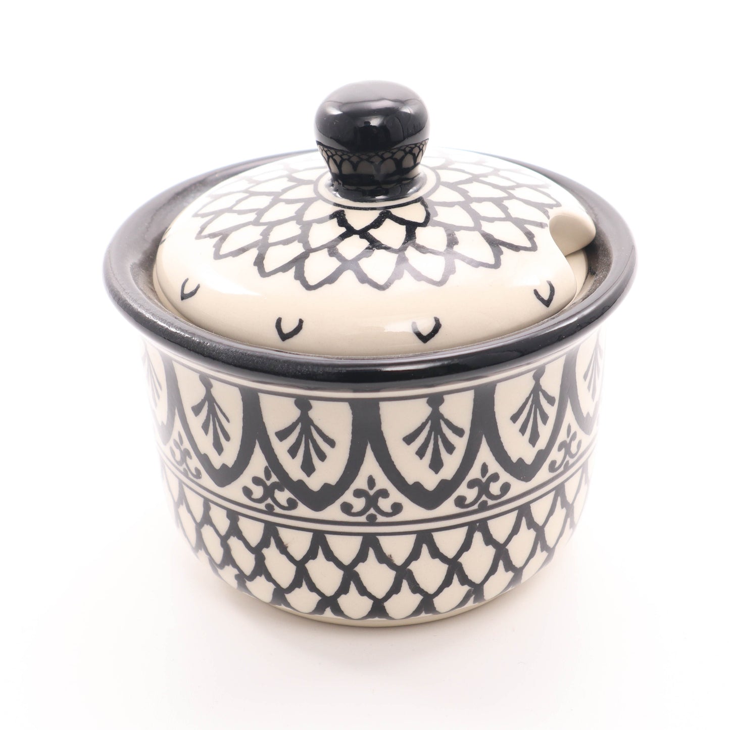 4"x4" Sugar Bowl. Pattern: B94