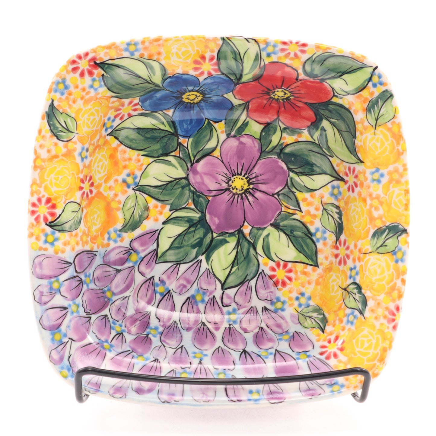 7"x7" Square Bowl. Pattern: A26
