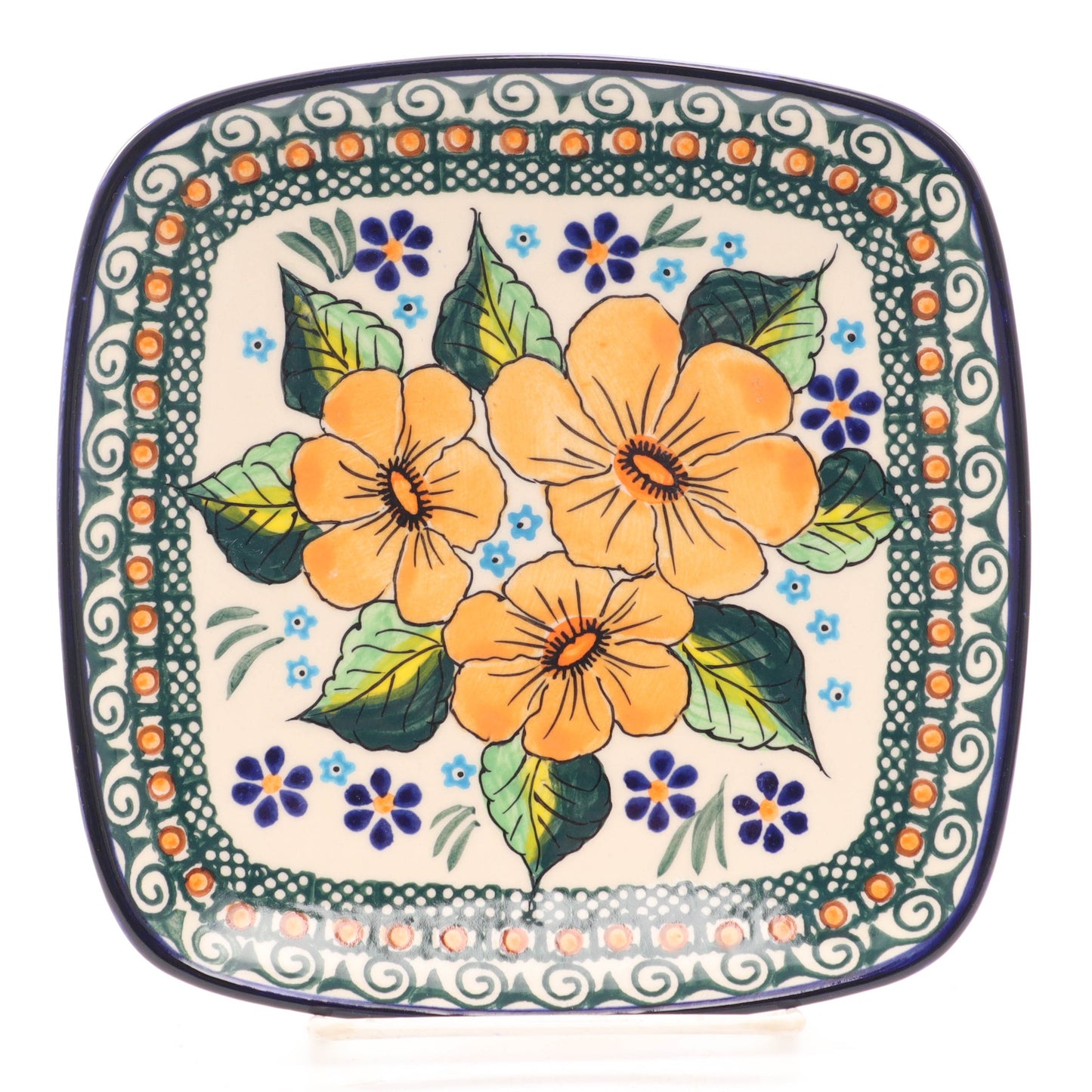 7"x7" Square Plate. Pattern: U34