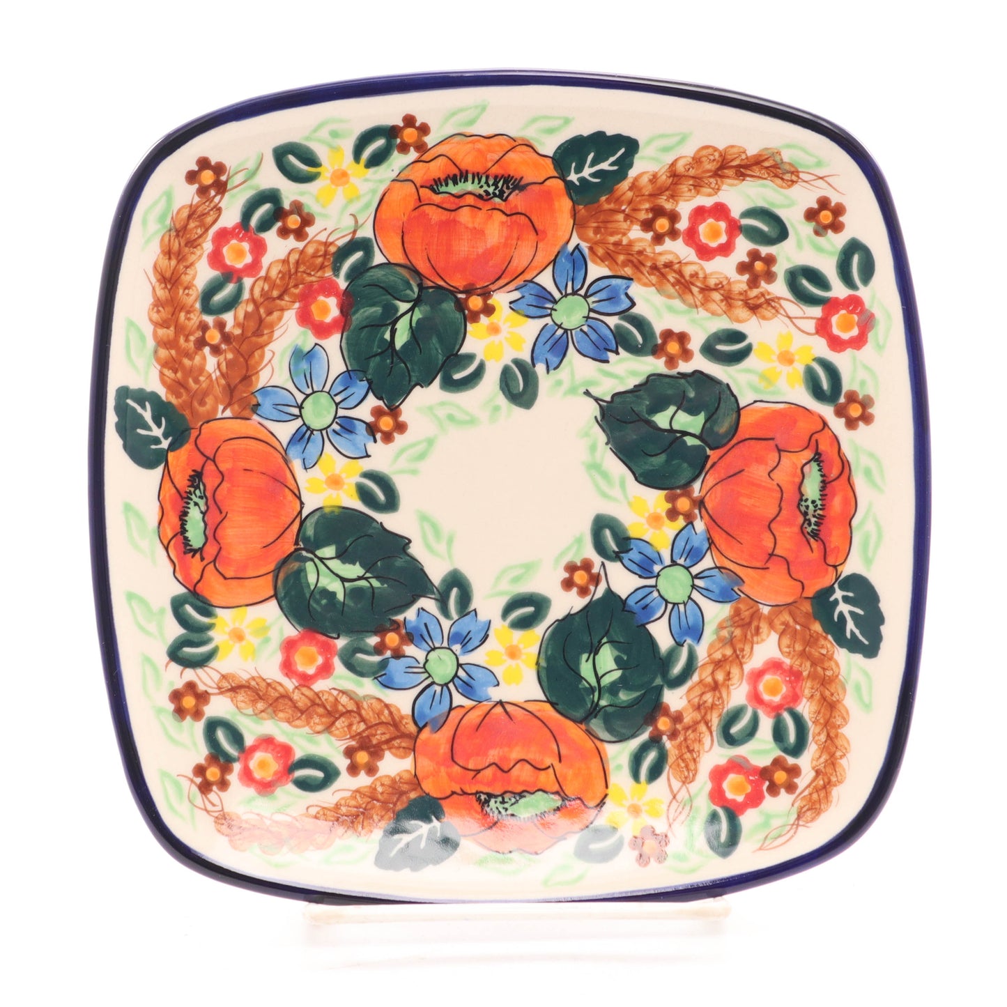7"x7" Square Plate. Pattern: A24